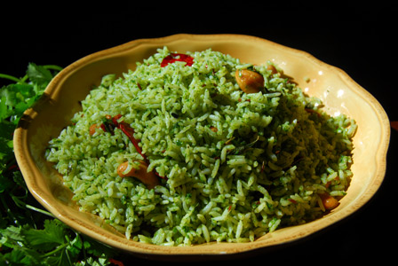 coriender-rice | கொத்தமல்லி சாதம் | Kothamali Sadam